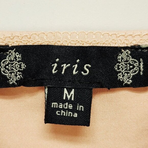 Womens Peach Spaghetti Strap Bodysuit By Iris Size  Medium - Picture 2 of 8